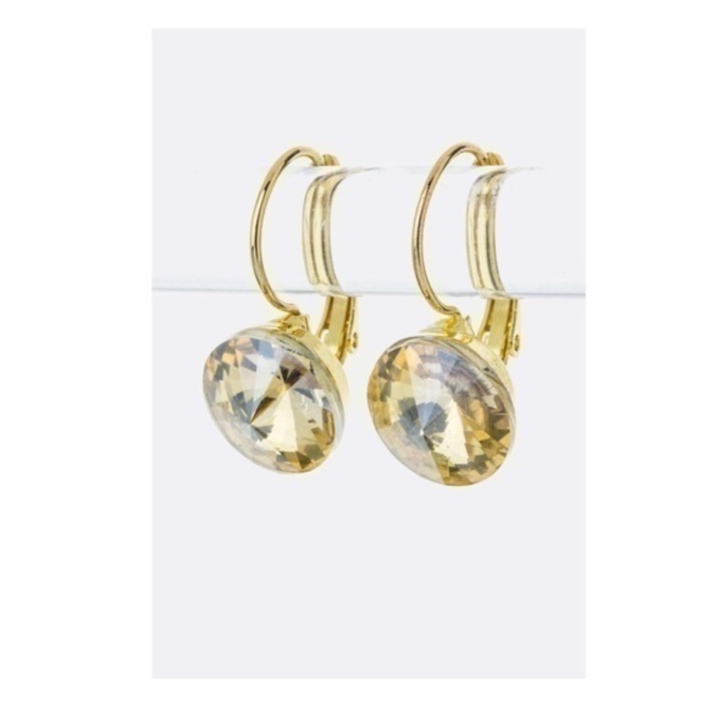 Deal ‼️3 for $20‼️ Round Crystal Earrings